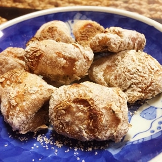 食感がおもしろい！鮭の白子の磯部唐揚げ